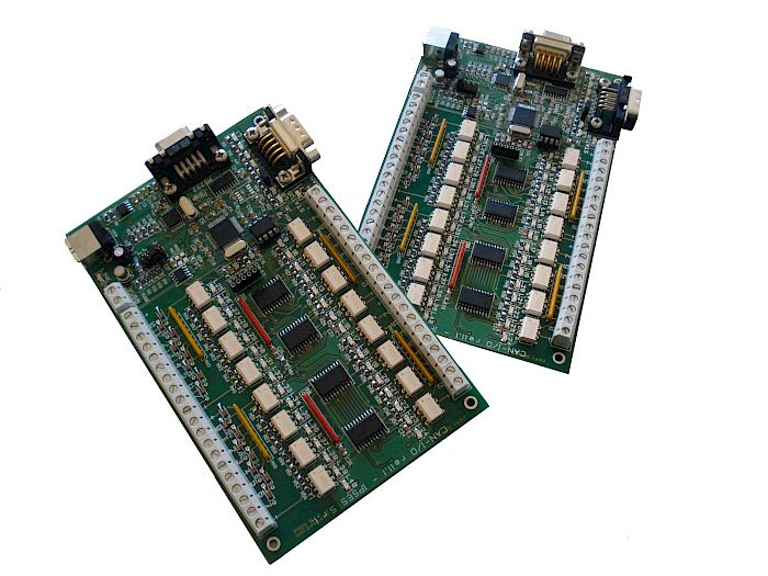 IPSES Srl - CAN-IO: Input/output Card with 16 inputs and 16 outputs and CAN interface