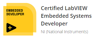 Certified LabVIEW Embedded Systems Developer Certified LabVIEW Embedded Systems Developer
