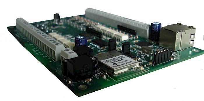 IPSES Srl - WEB-ADIO-WiFi: Input/output Card with 8 analogical and 8 digital inputs and 8 analogical and 8 digital outputs, Ethernet and WiFi interface, WEB, telnet and SNMP servers