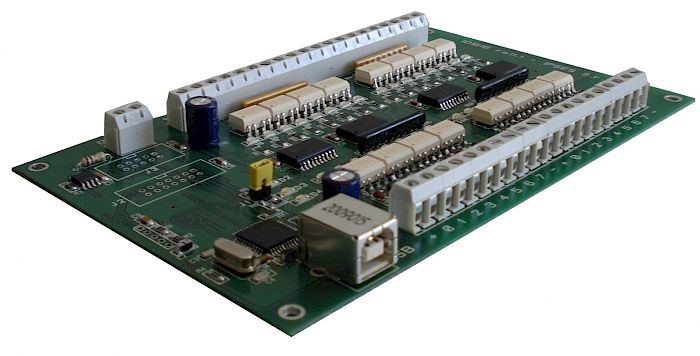 IPSES Srl - IO-1616: Input/output Card with 16 inputs and 16 outputs and USB or RS232 interface